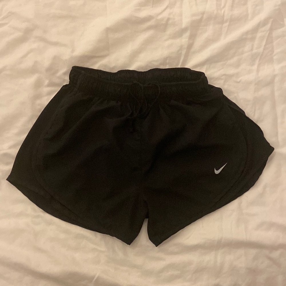 Nike dri fit running shorts. Black. Size small. EUC